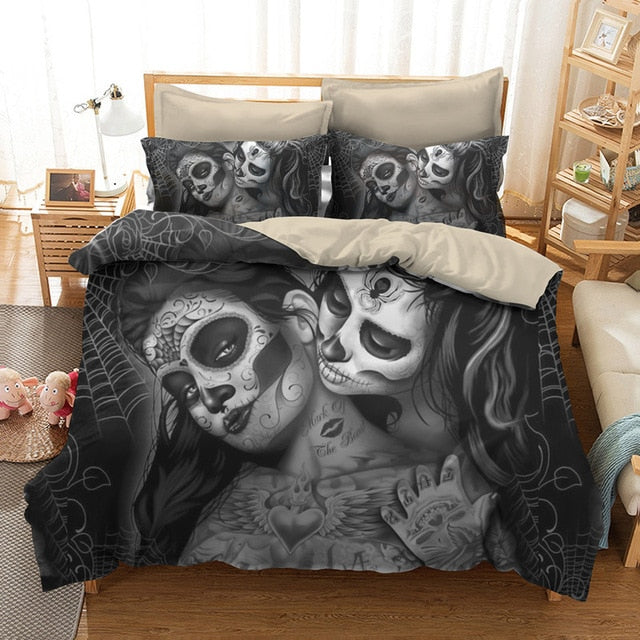 sugar skull comforters