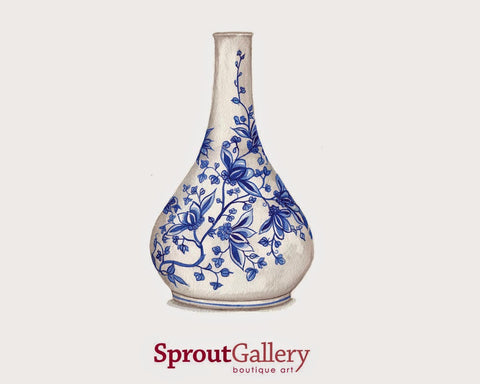 vase print interior design