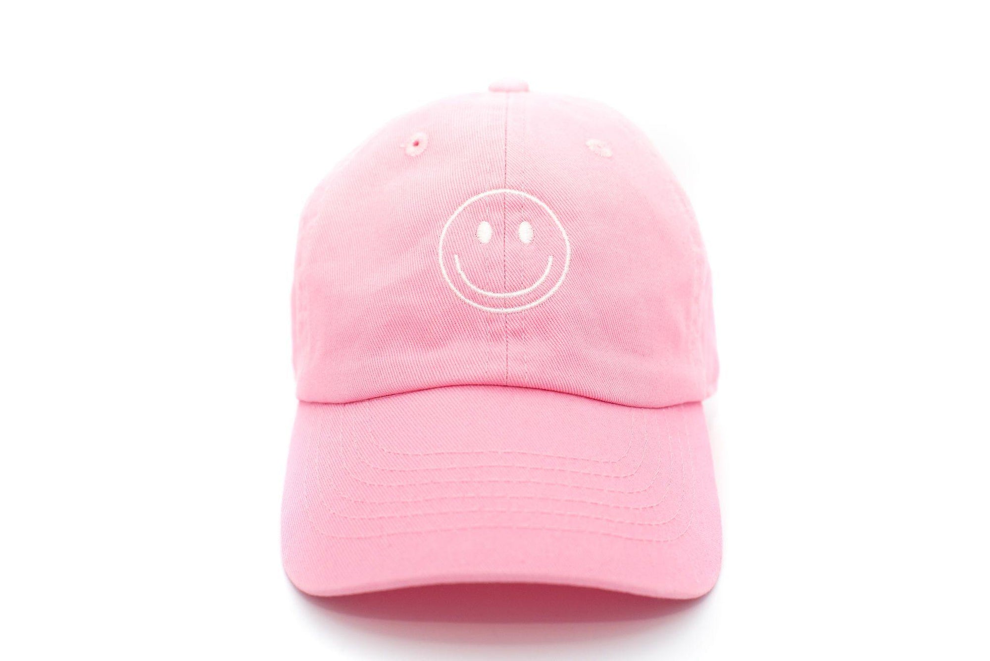 Light Pink Smiley Face Hat - Light Pink Cap - Rey to Z