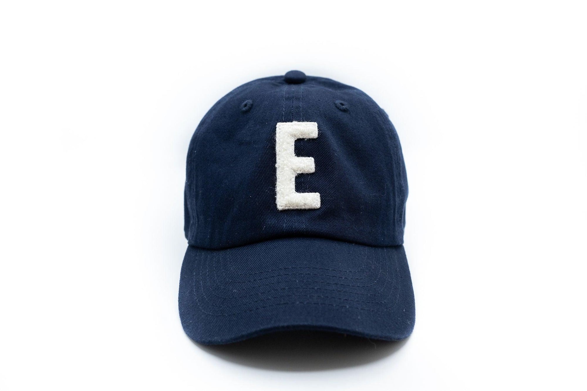 Classic Baseball Hat Custom A to Z Initial Team Letter, Navy Cap