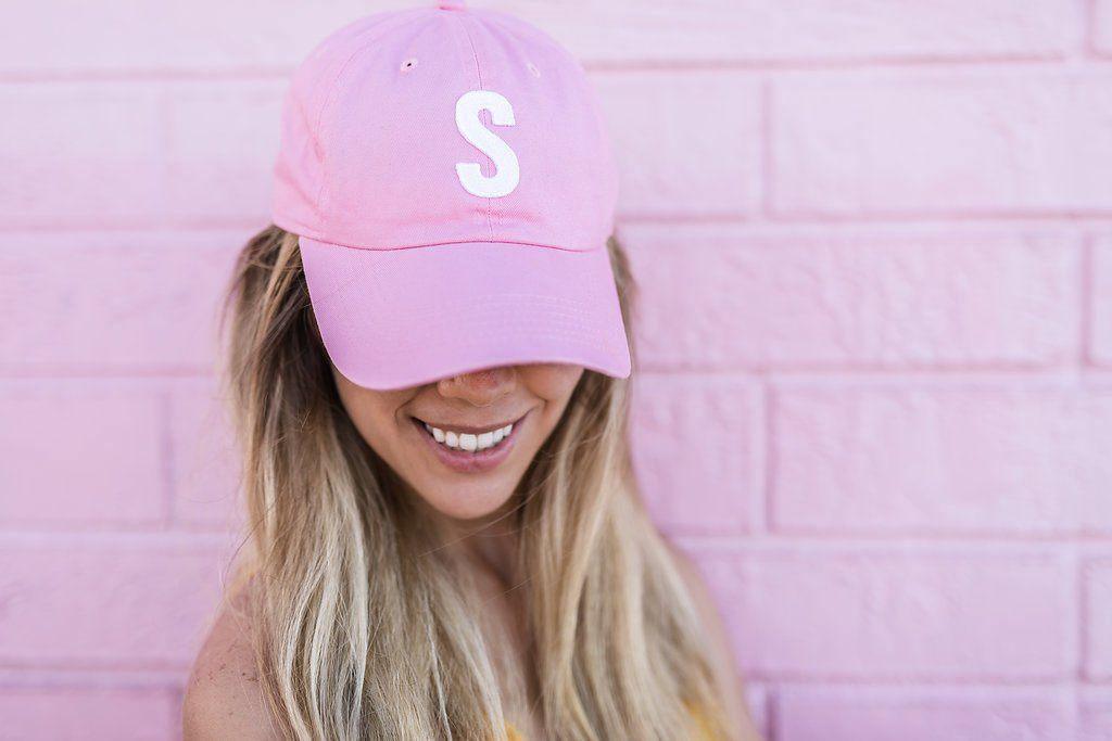 ladies pink baseball caps