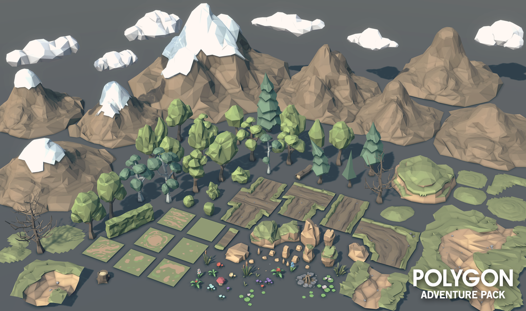 low poly assets unity