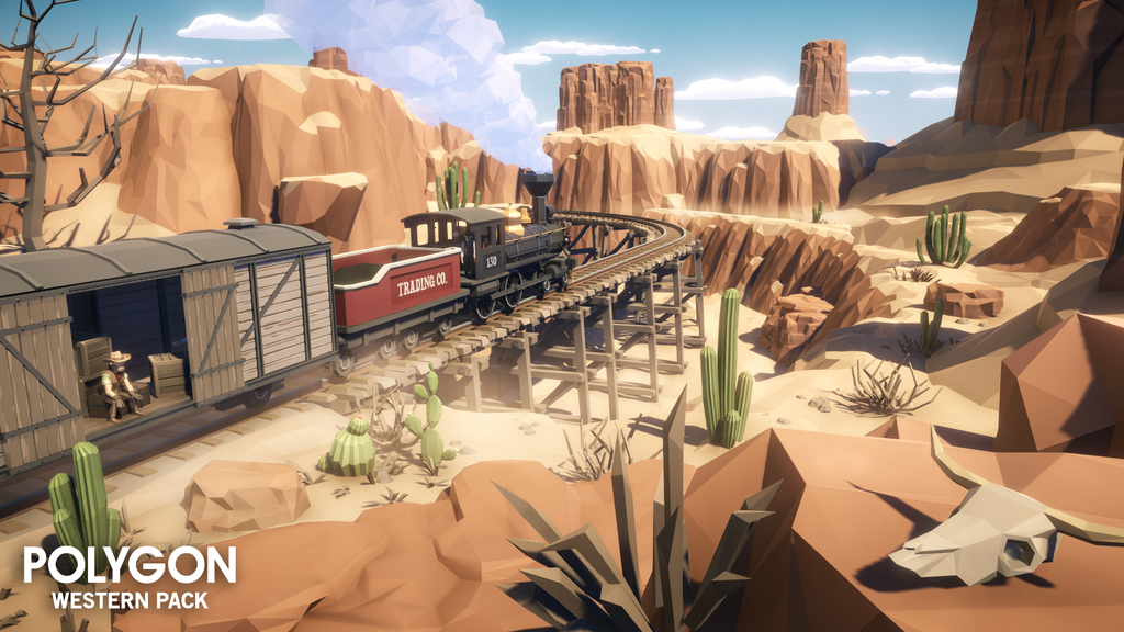 Polygon Western Pack Synty Store - cowboy city roblox