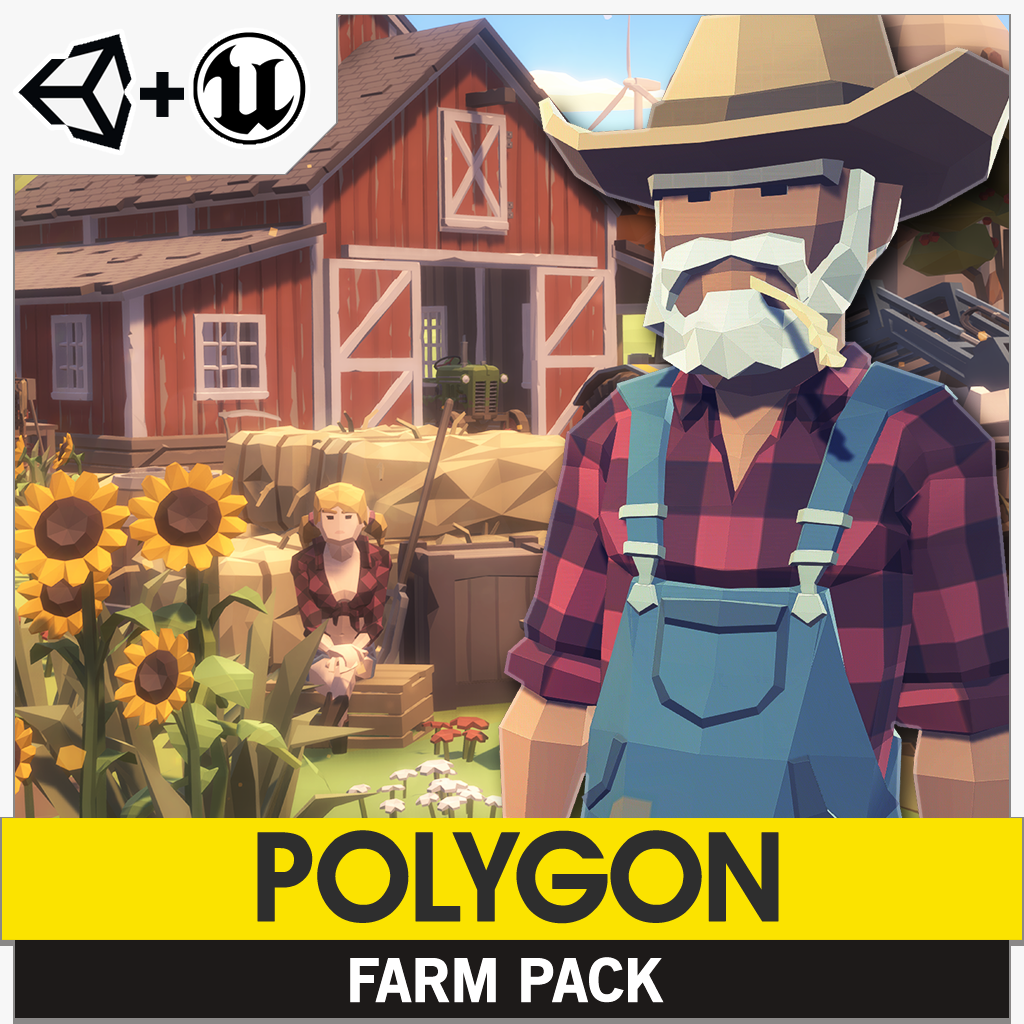 Polygon Farm Pack Synty Store - roblox farm world barn location