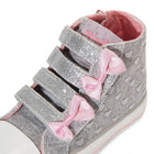 Double-Bow Mid-Top Sneaker