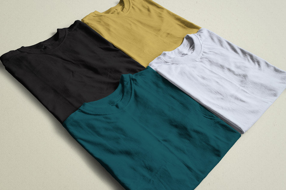 cotton teal blue Hello stranger t-shirt for men