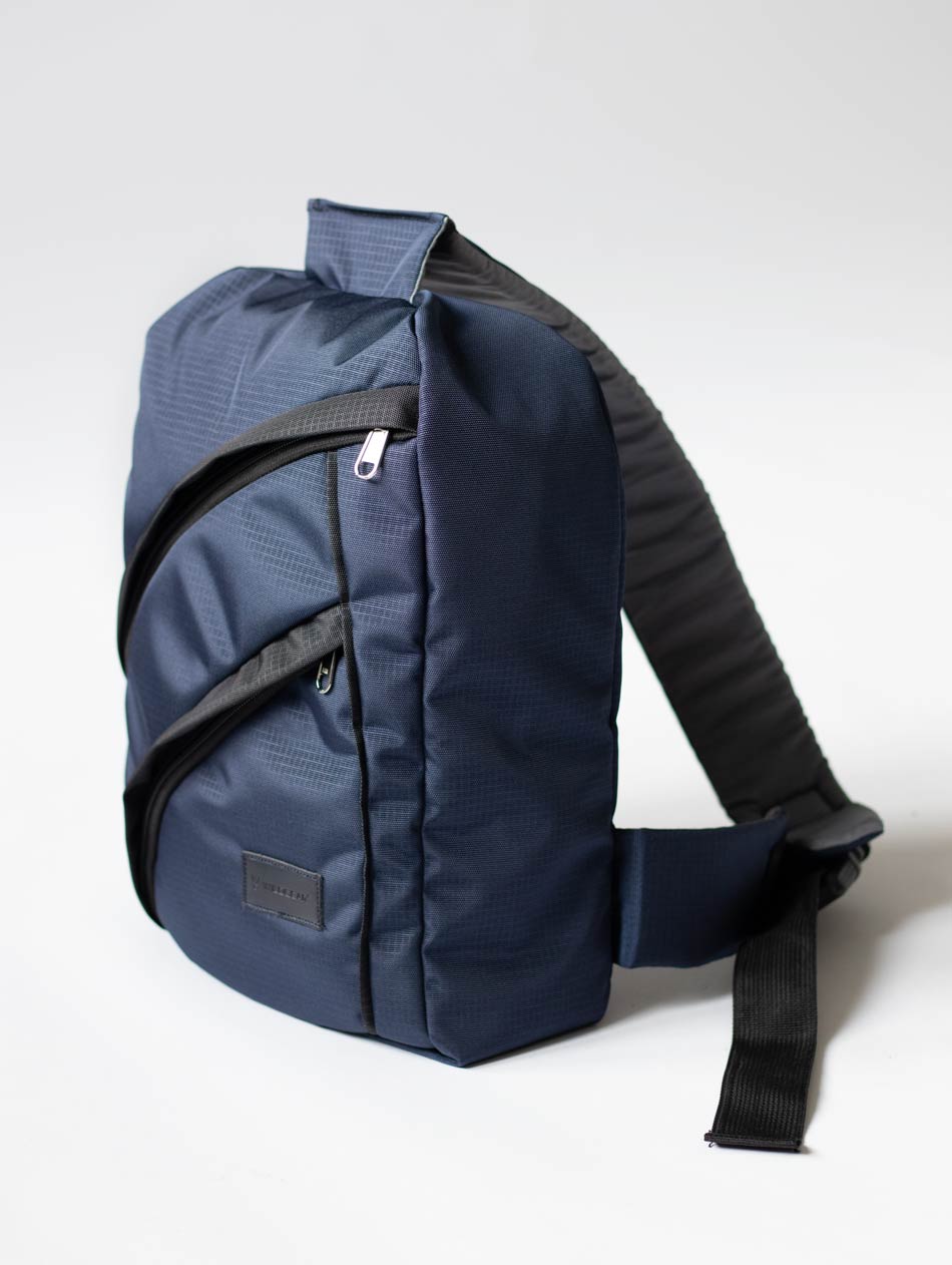 Space blue crossbody bag for men and women