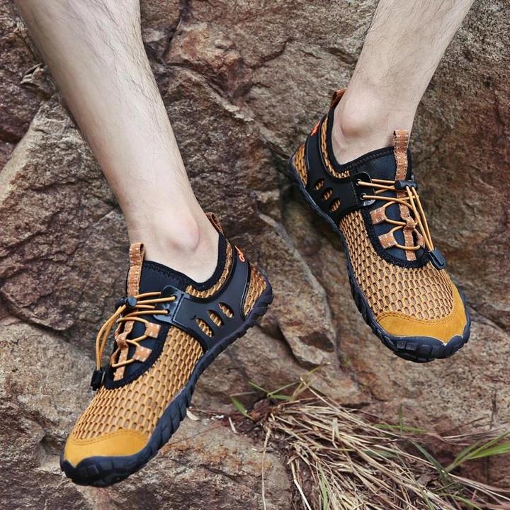 men's summer breathable mesh fabrics quick drying water fitness sneakers