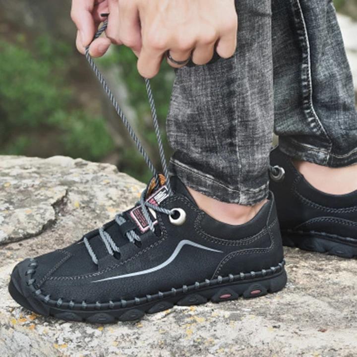 hiking shoes with jeans