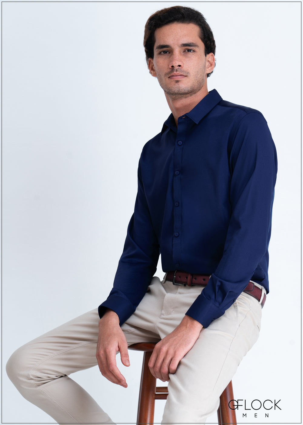Normal Collar Long Sleeve Shirt - 0303 