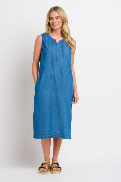 Lara Midi Denim Dress | Brakeburn