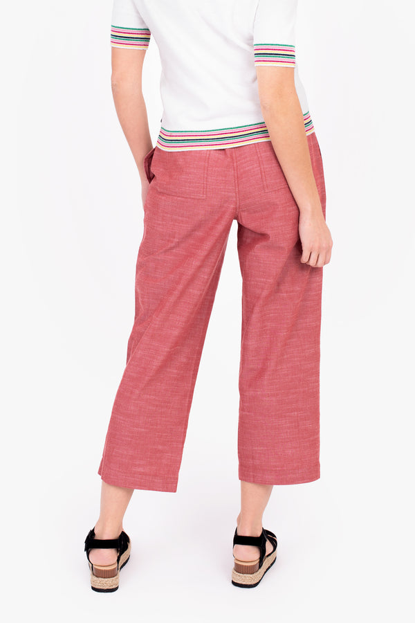 Burgundy Women's Winter Dianthus Trousers