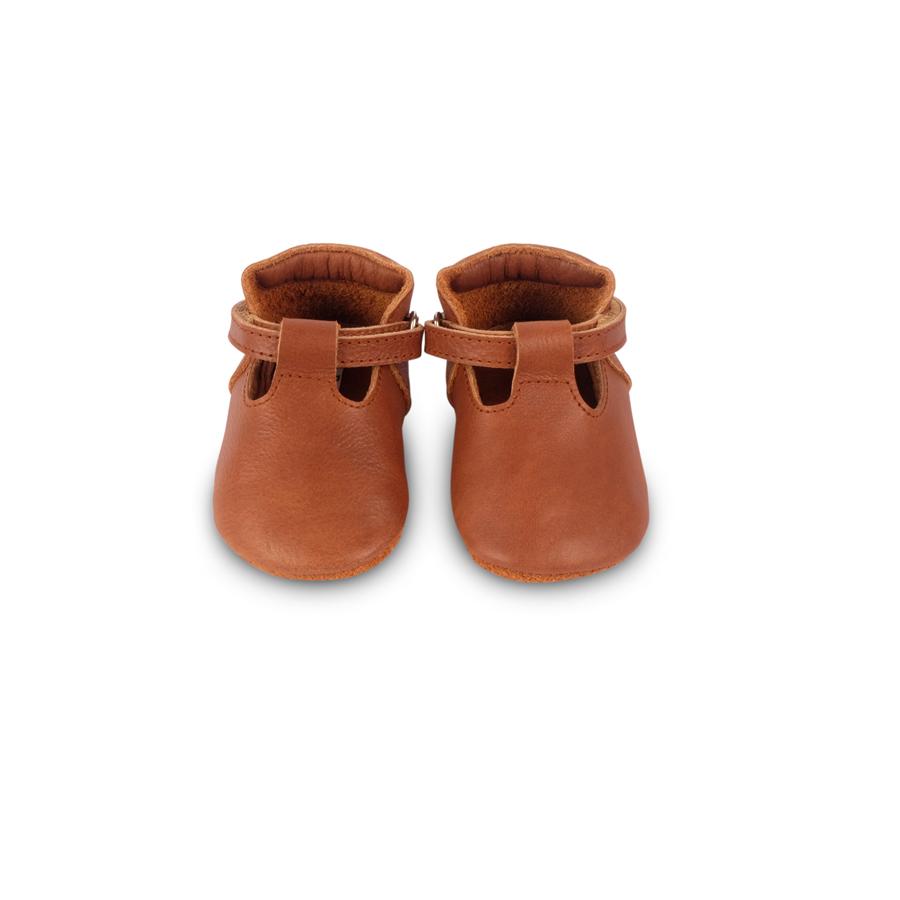 cognac baby shoes