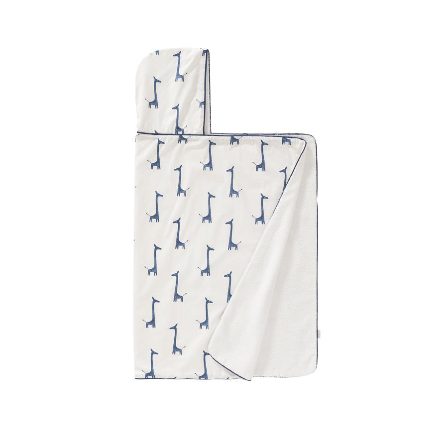 indigo hooded towel