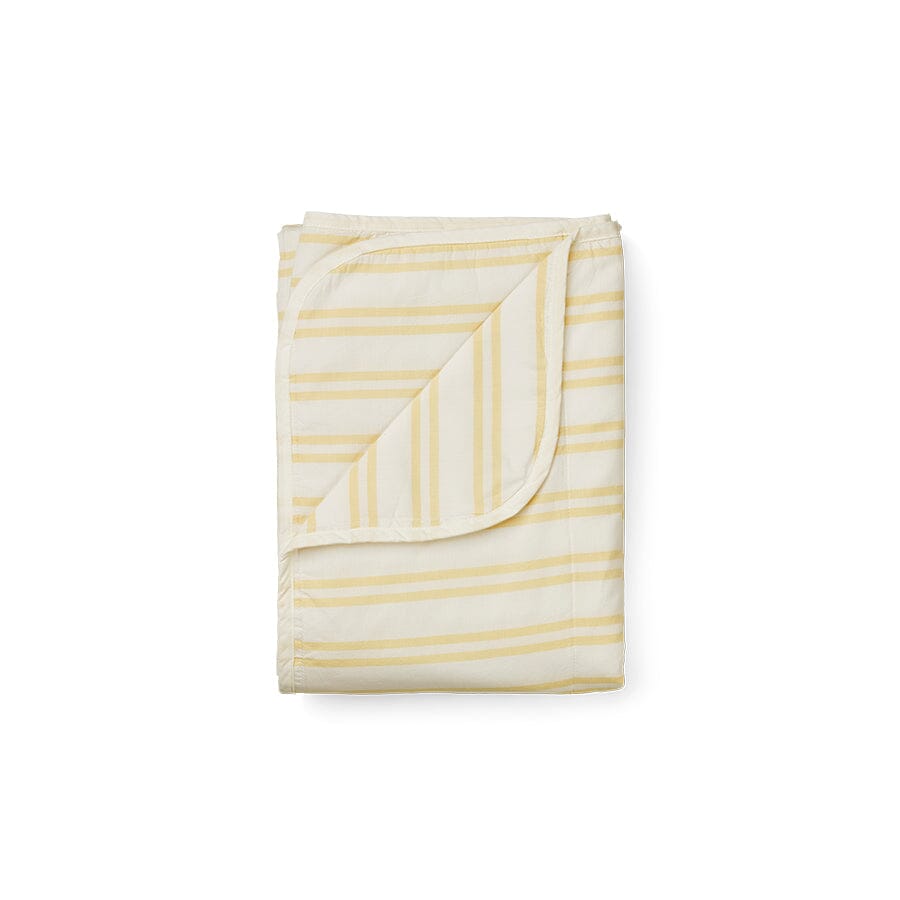 Quilted Blanket "Syd Stripe Crème de la Creme / Jojoba"