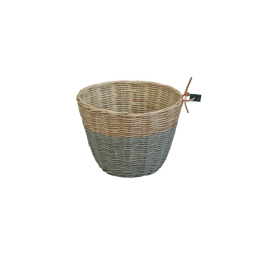 small grey storage baskets