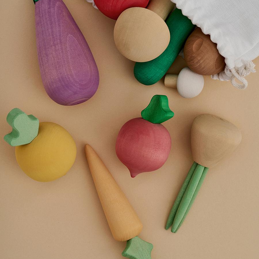 wooden veg toys