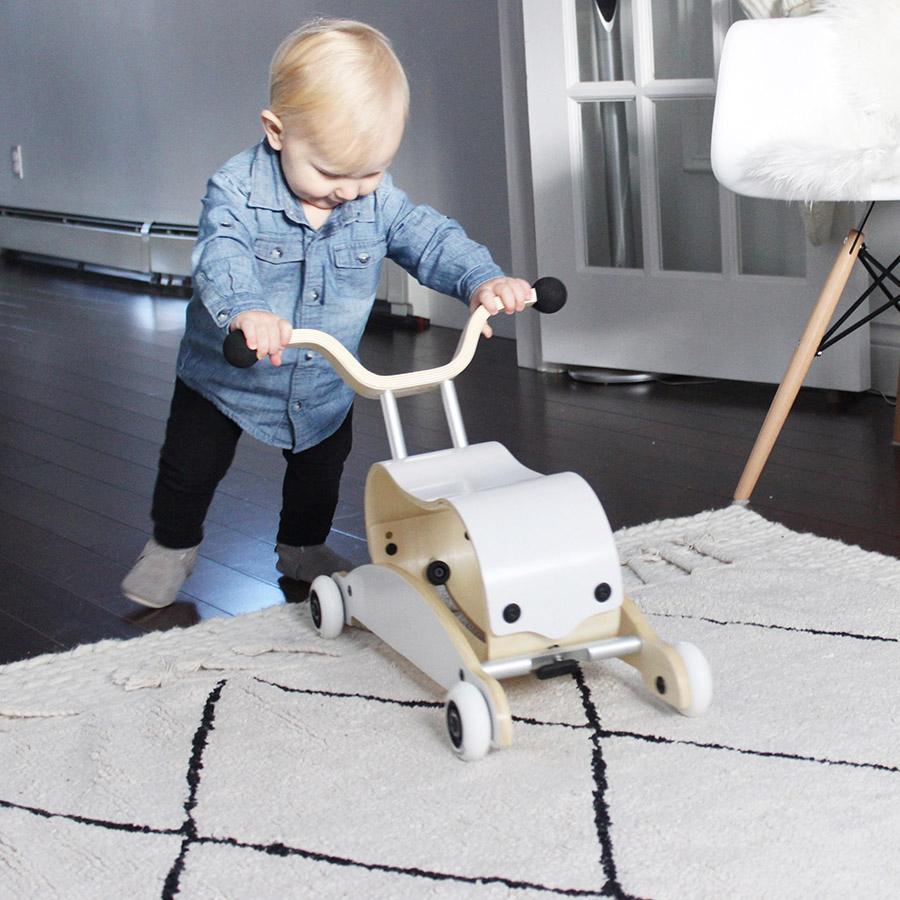 Baby walker Mini Flip Walker White – Wishbone