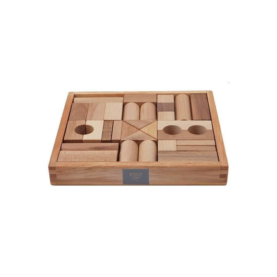 wooden story shape sorter