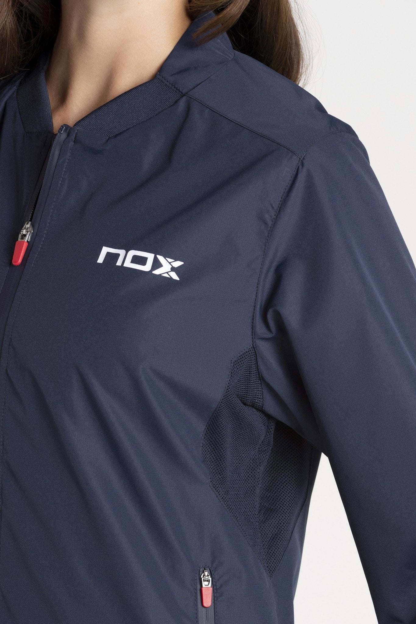 Cortavientos mujer azul rojo – NOX