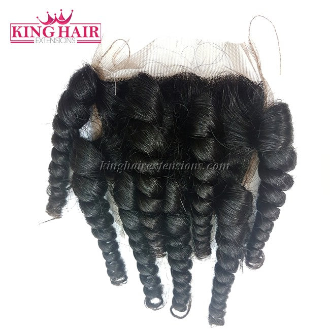 18 inch VIETNAM HAIR CURLY LACE CLOSURE 4X4 SC2