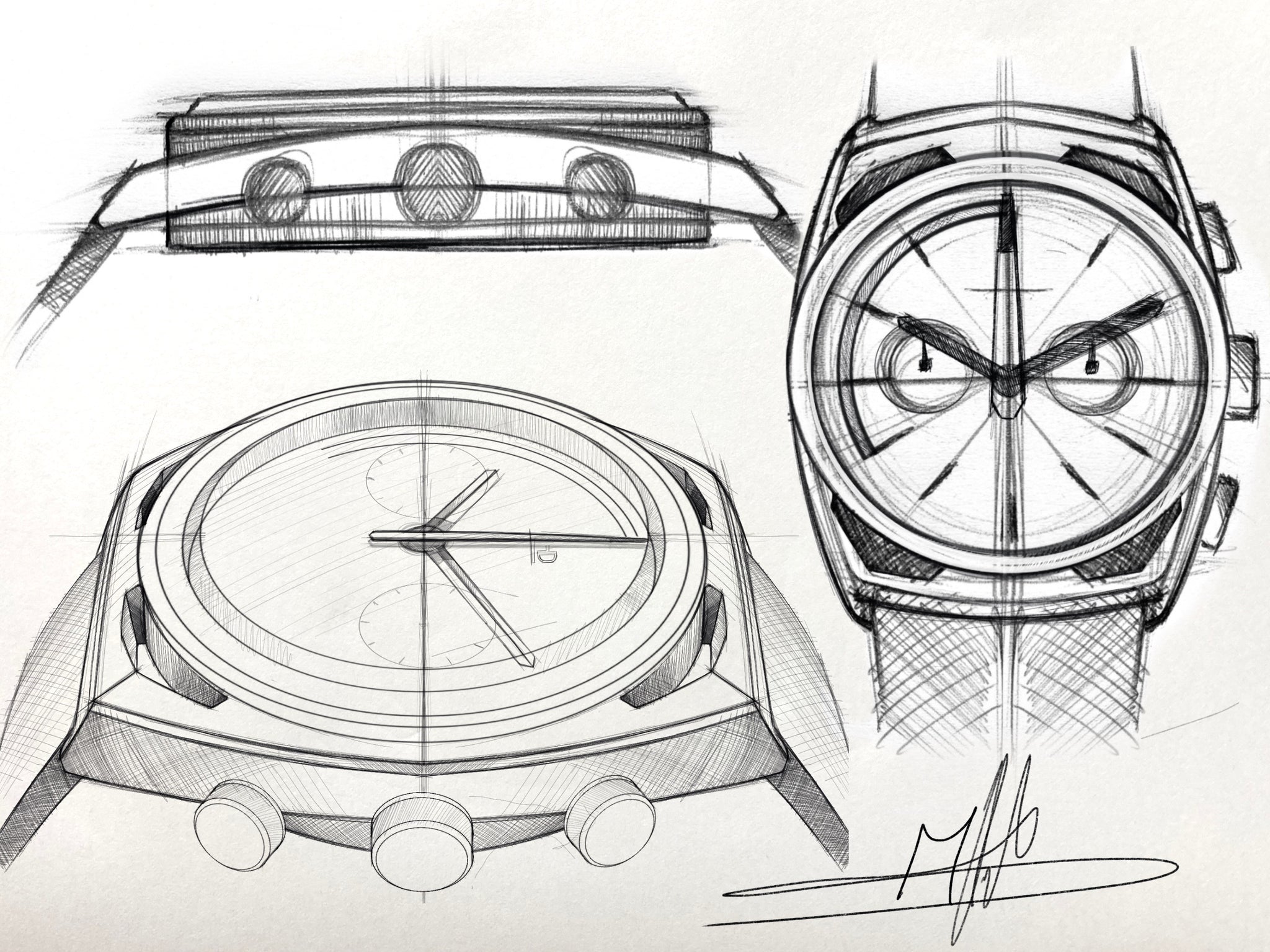 watch sketch on Behance