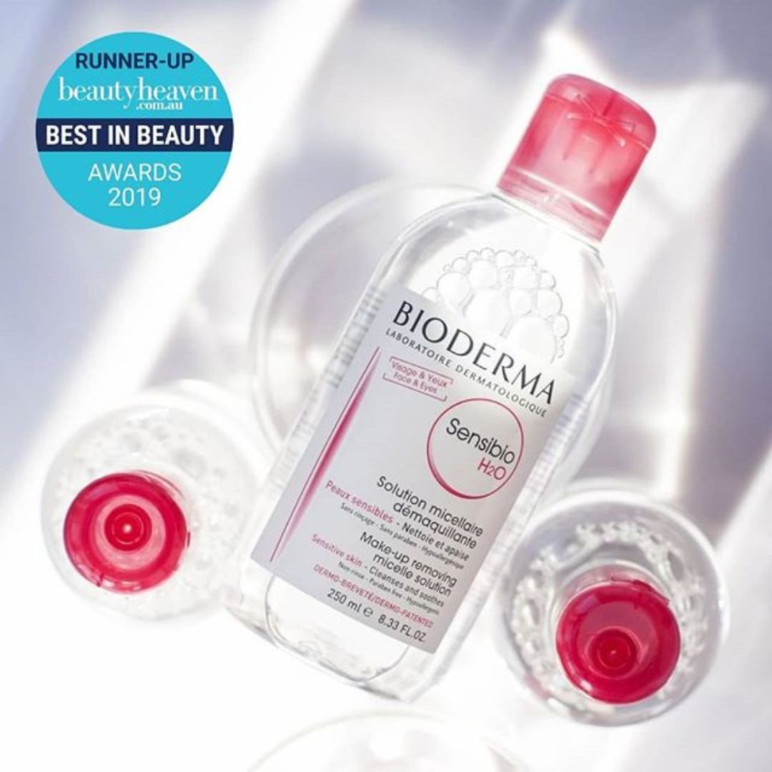 Bioderma, H2O, micellar water, makeup remover, 