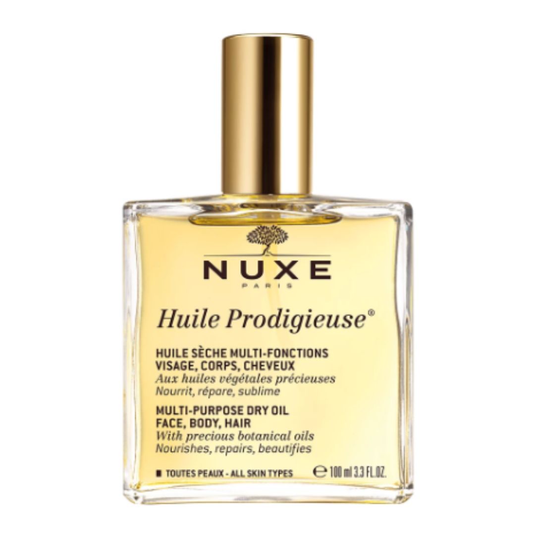 Nuxe, dry oil, skin, face, body, hair, multi task,