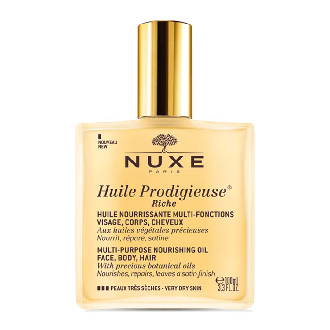 Nuxe, dry oil, skin, face, body, hair, multi task,