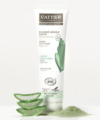 Cattier Purifying Green Clay Mask, French Beauty Co