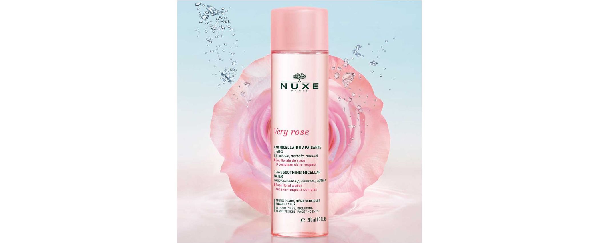 Nuxe, very, rose, Soothing, Micellar, water,