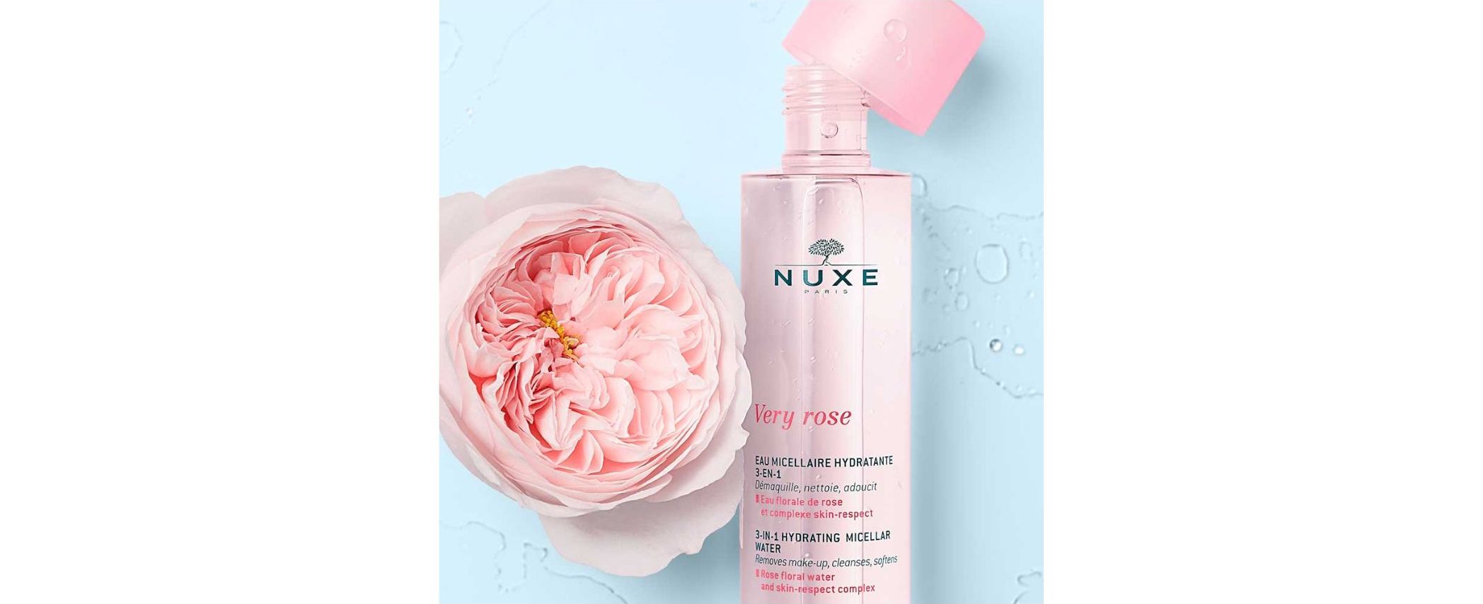 Nuxe, very, rose, hydrating, Micellar, water,