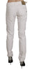 White Cotton Stretch Skinny Casual Denim Pants Jeans
