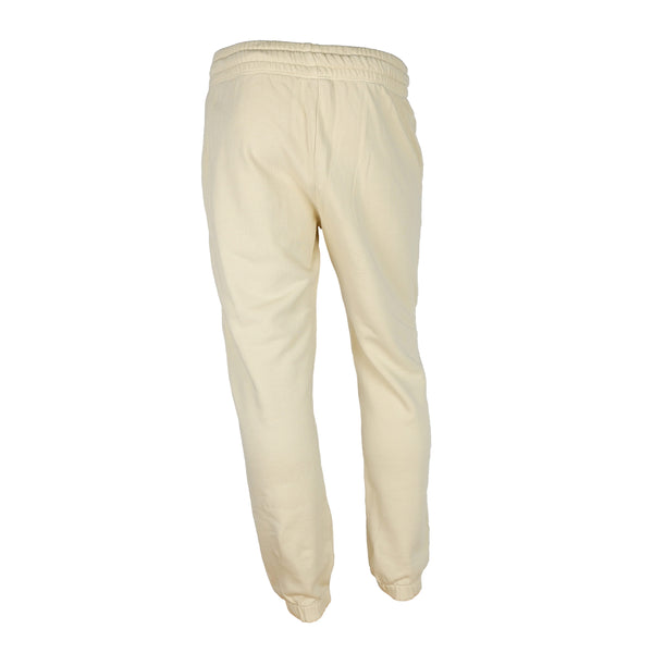 Beige Cotton Printed Stretch Trousers Pants