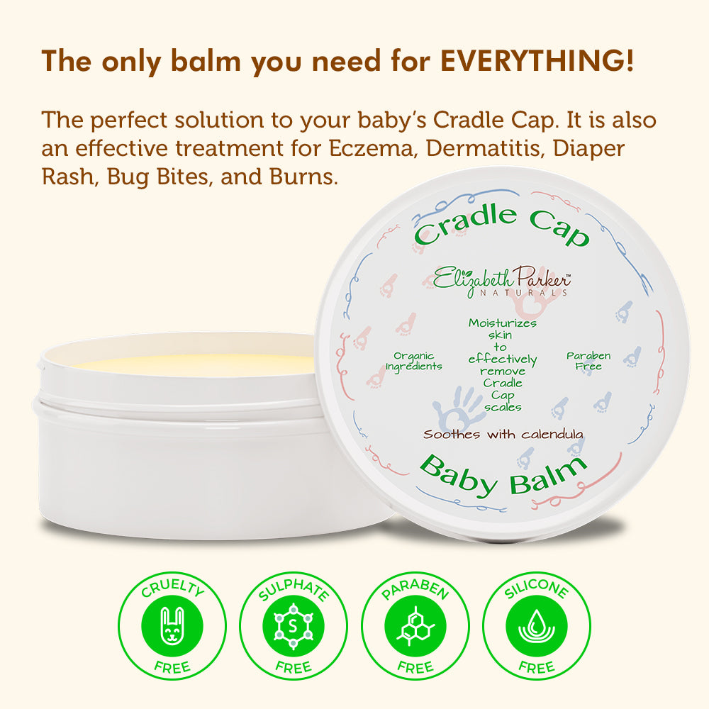 Cradle Cap Healing Balm For Baby Elizabeth Parker Naturals