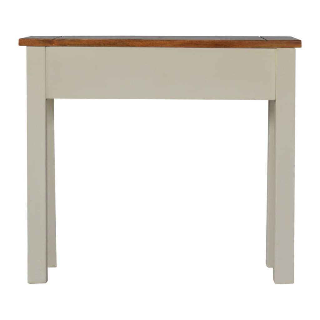 narrow white sofa table