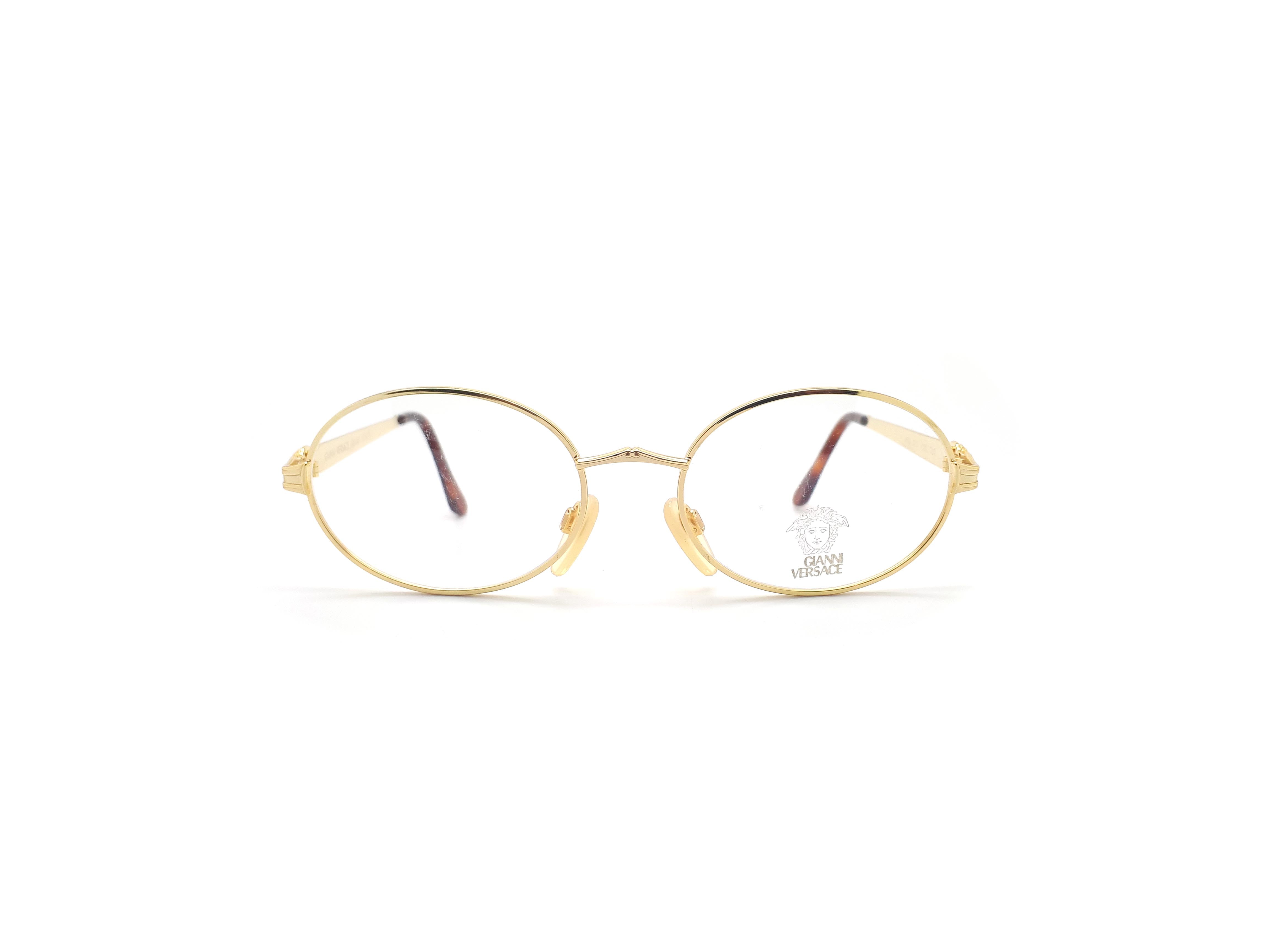 metalen Fauteuil tand Vintage Versace Sunglasses, Eyeglasses – Ed & Sarna Vintage Eyewear