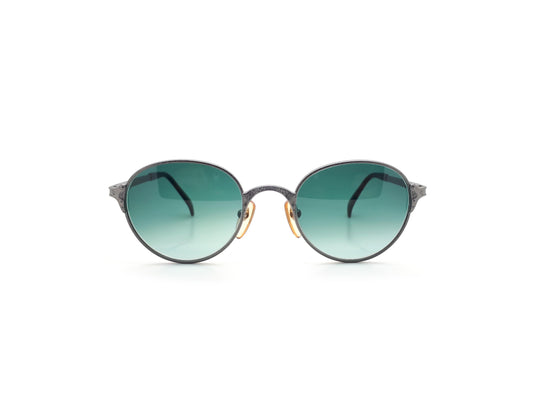 Jean-Paul GAULTIER 56-5107 Steampunk Sun Glasses Silver,Blue | PLAYFUL