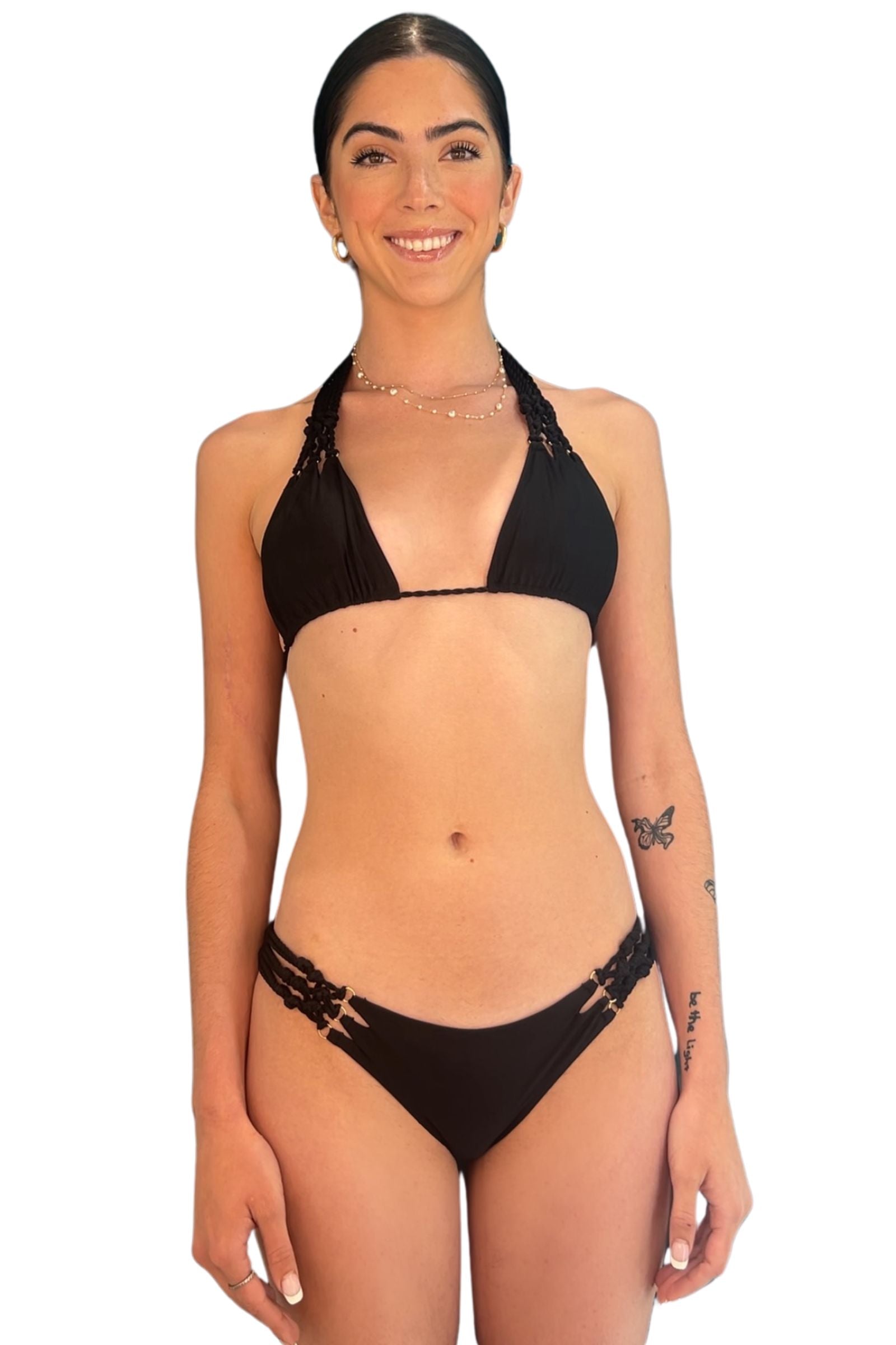 Black Marrakesh Bikini Top