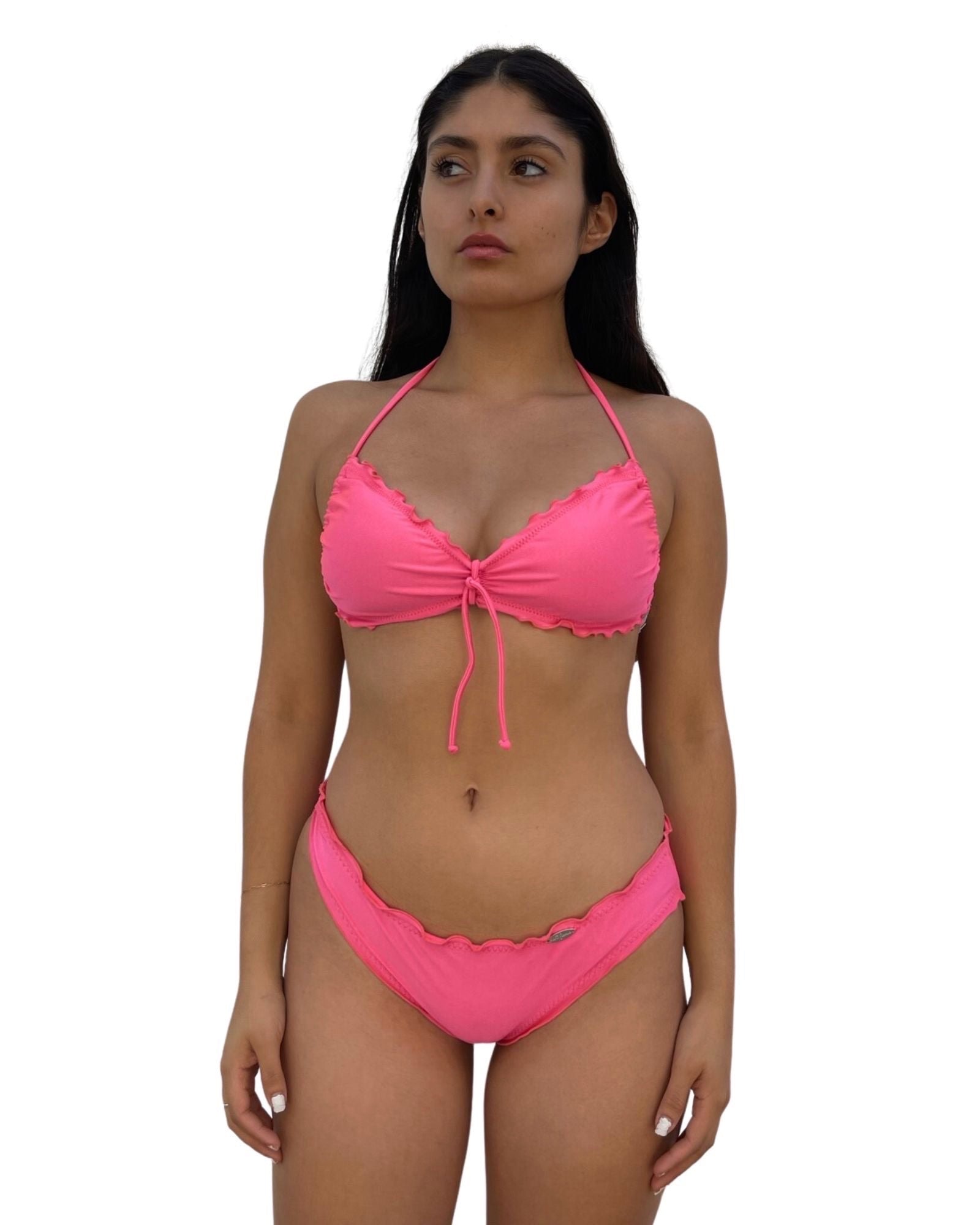 Coral Cosita Buena Wavey Tunnel Bandeau Top