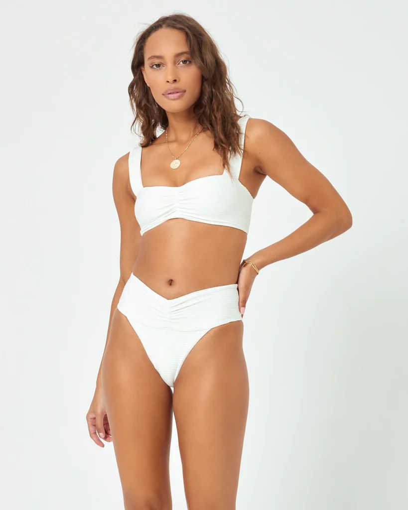 Cream Eco Chic Repreve Marlee Bikini Top