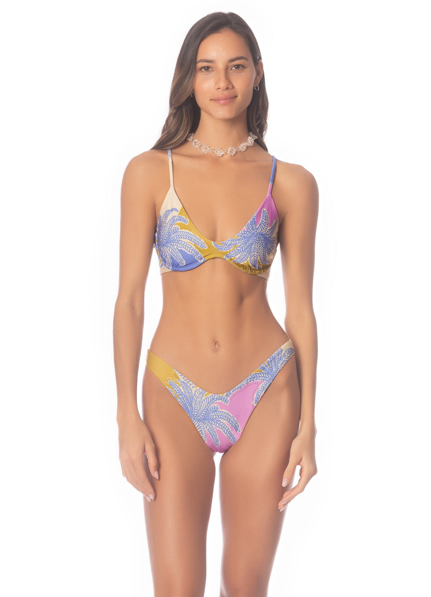 Periwinkle Palms Splendour Bikini Bottom