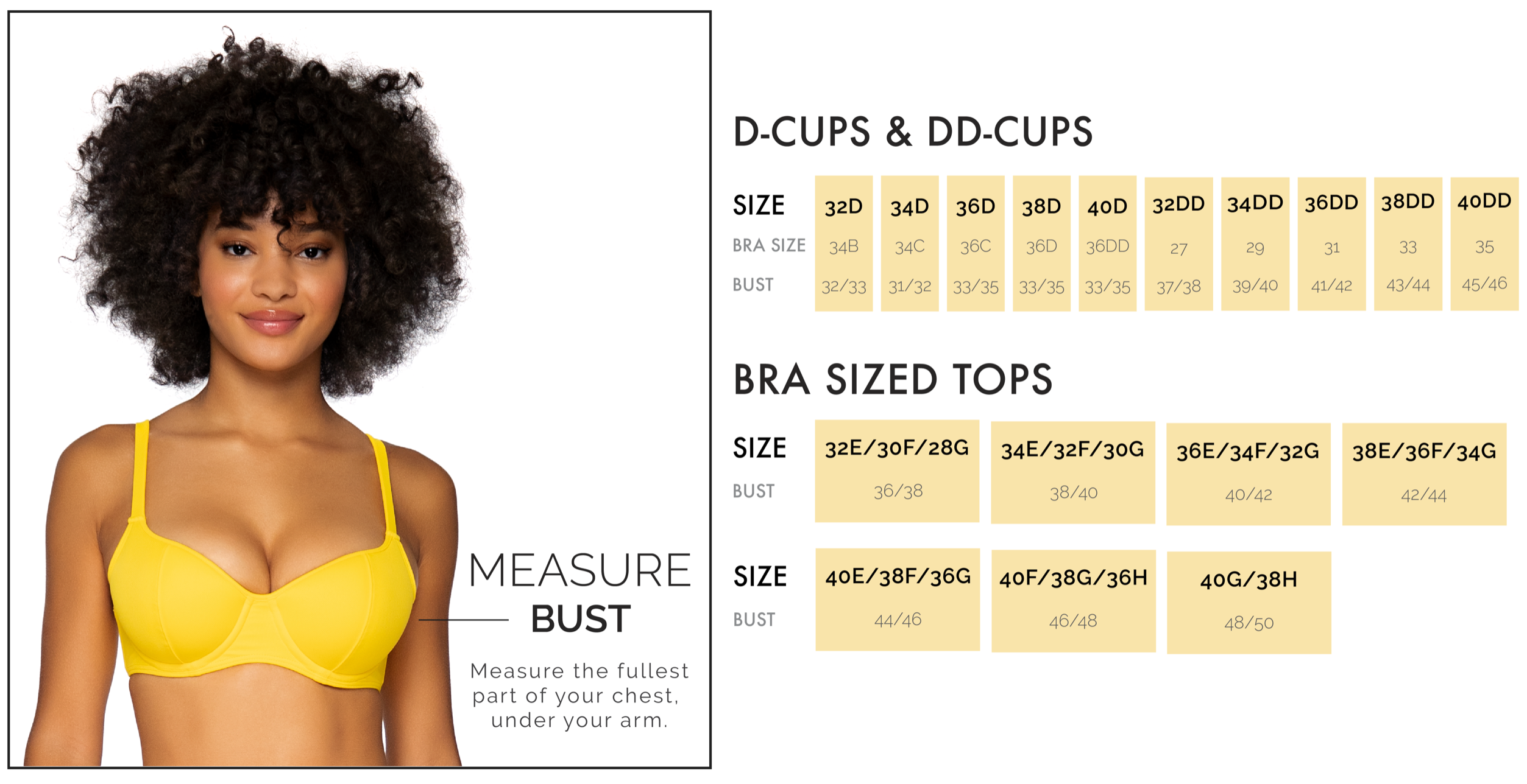 Sunsets Size Chart  Gone Bananas Beachwear