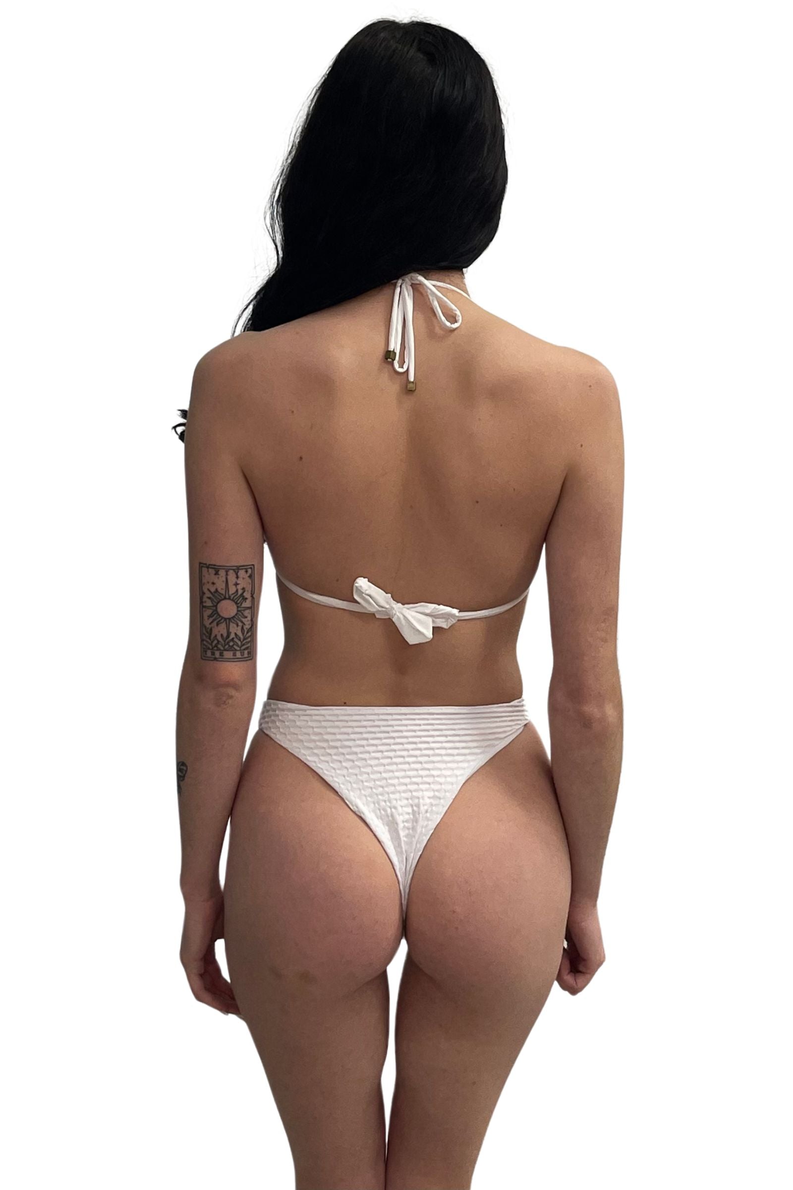 White Reversible Hannah Bikini Bottom