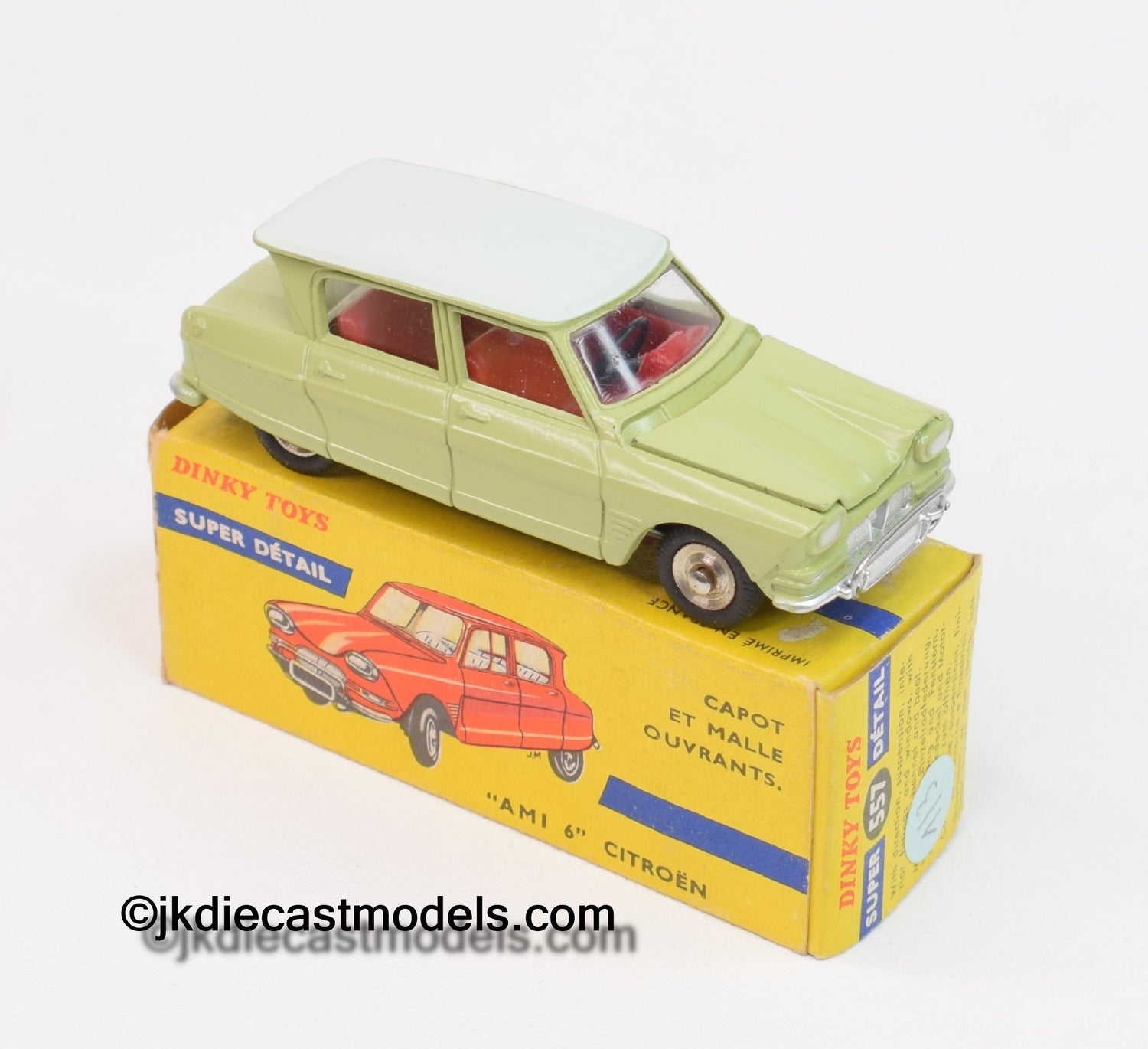 French Dinky 557 'Ami 6' Citroen Virtually Mint/Boxed (2nd type
