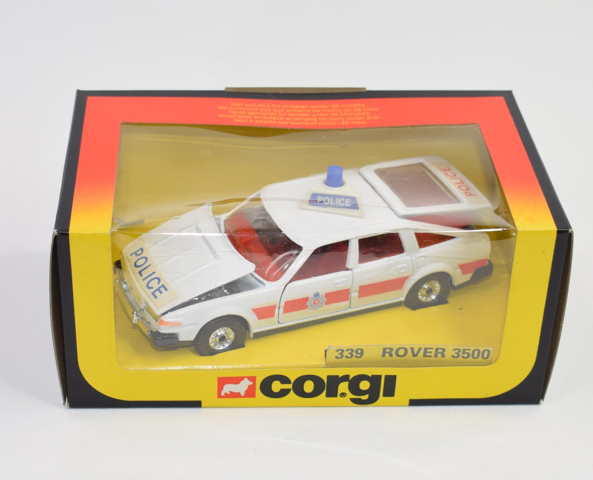 corgi rover 3500 police car