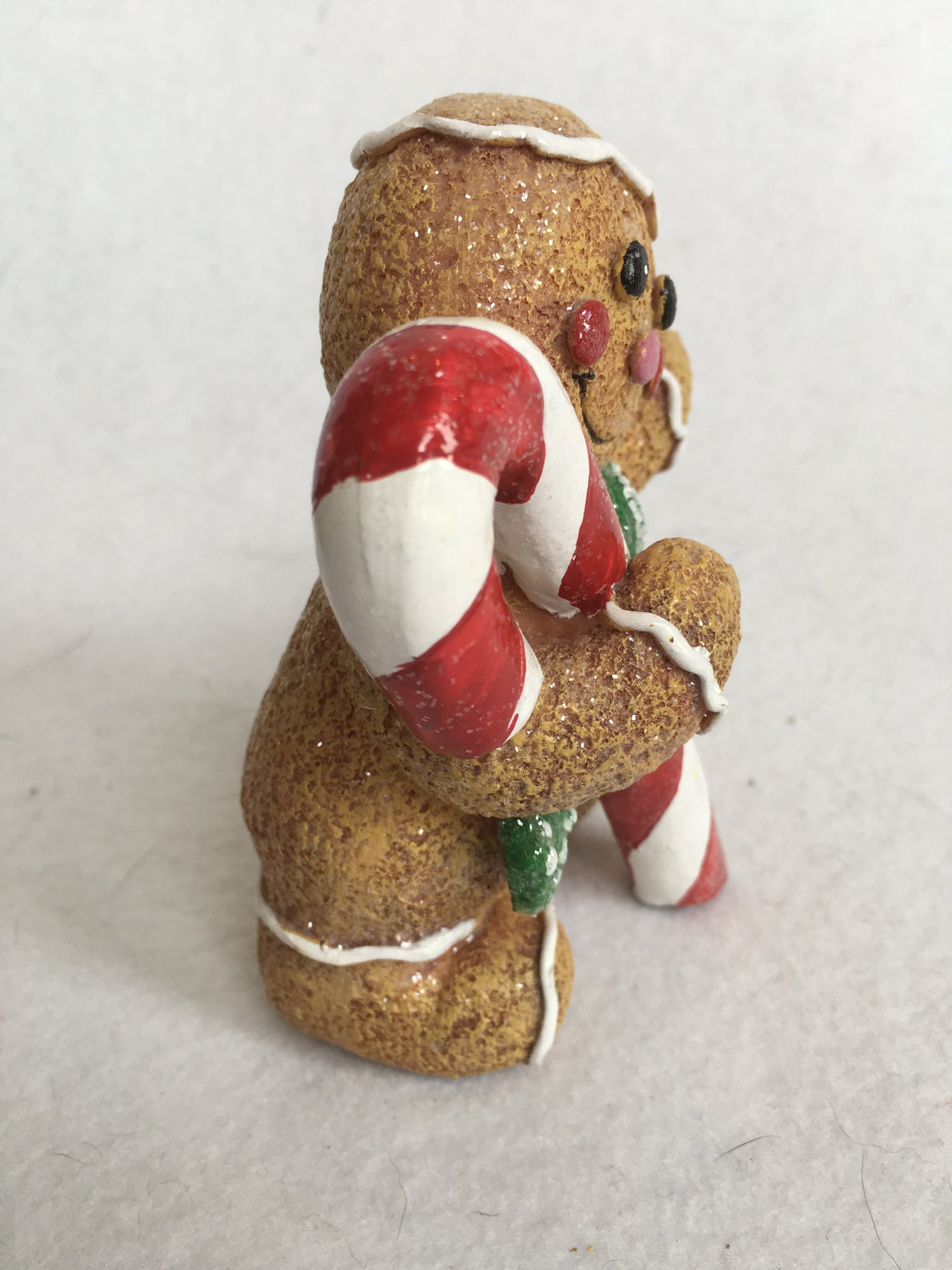 Download Christmas Gingerbread Boy Holding Candy Cane or Garland ...