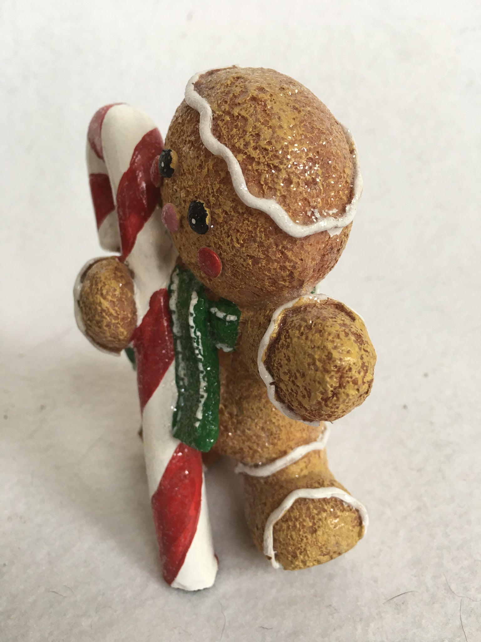 Download Christmas Gingerbread Boy Holding Candy Cane or Garland ...