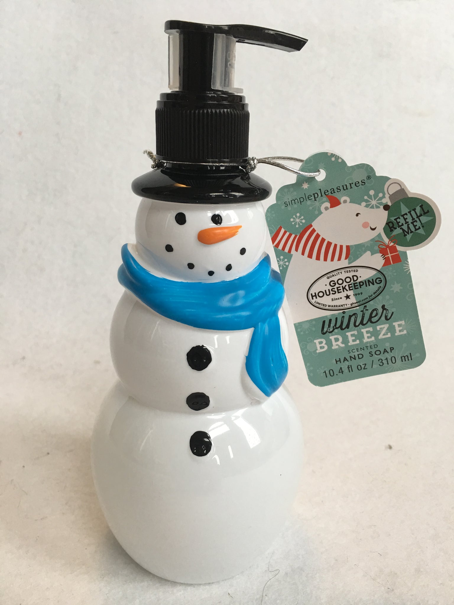 snowman soap dispenser