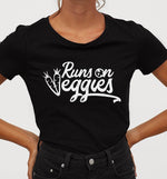 Runs On Veggies | Womens Fitted Tee